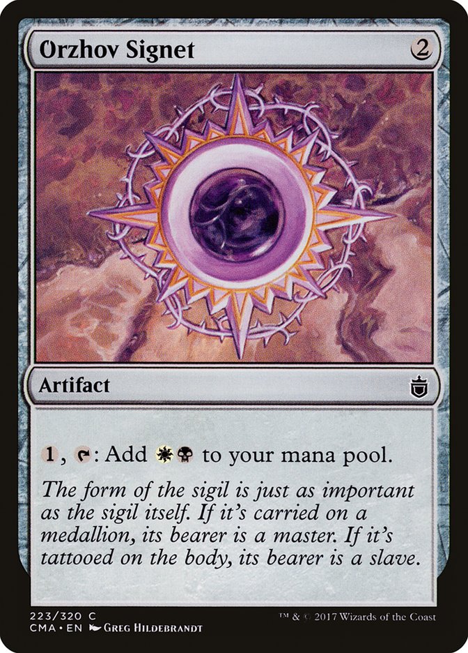 Orzhov Signet [Commander Anthology] | Gate City Games LLC