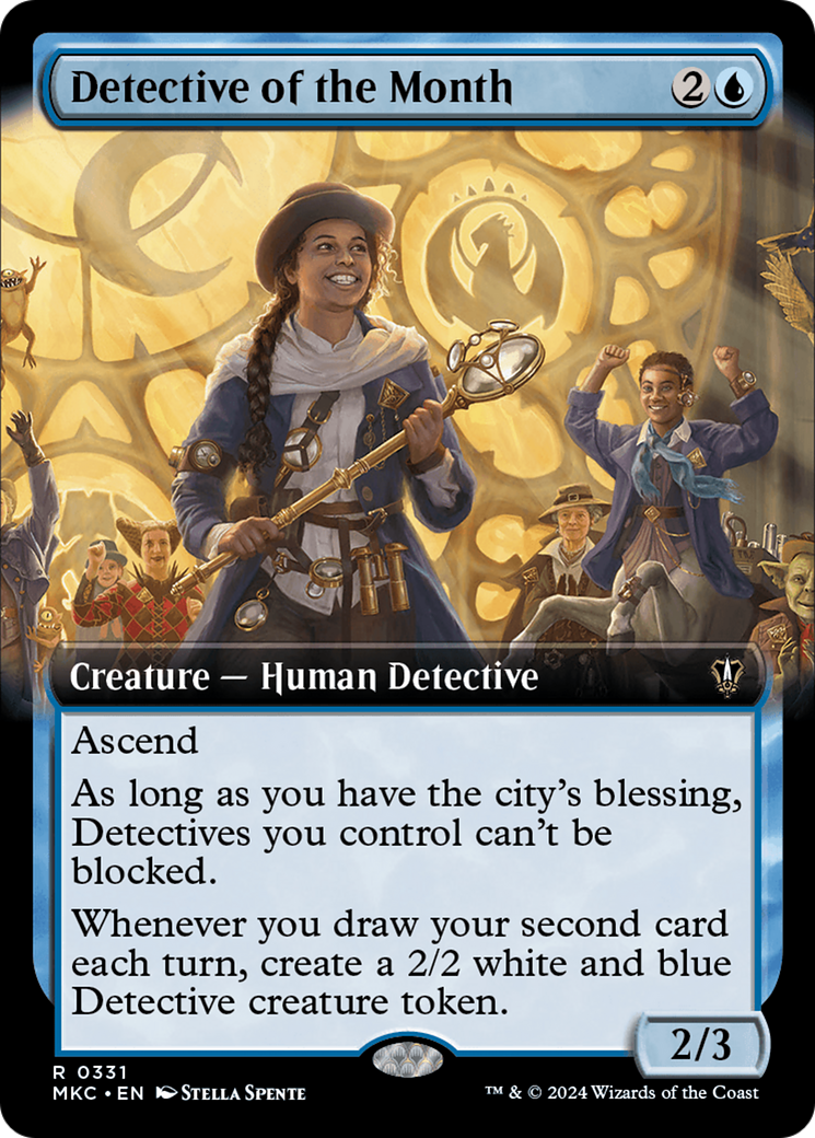 Detective of the Month (Extended Art) [Murders at Karlov Manor Commander] | Gate City Games LLC