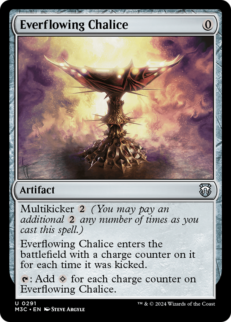 Everflowing Chalice (Ripple Foil) [Modern Horizons 3 Commander] | Gate City Games LLC