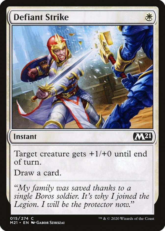Defiant Strike [Core Set 2021] | Gate City Games LLC