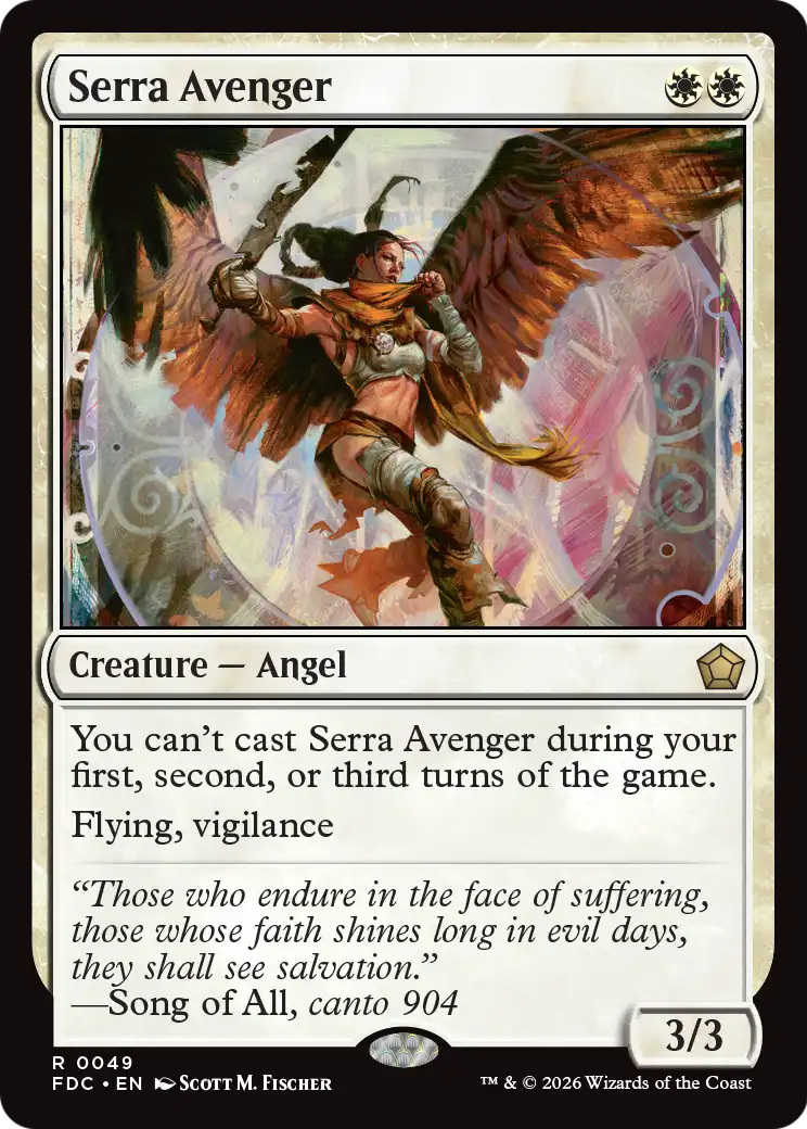 Serra Avenger [Foundations Commander] | Gate City Games LLC