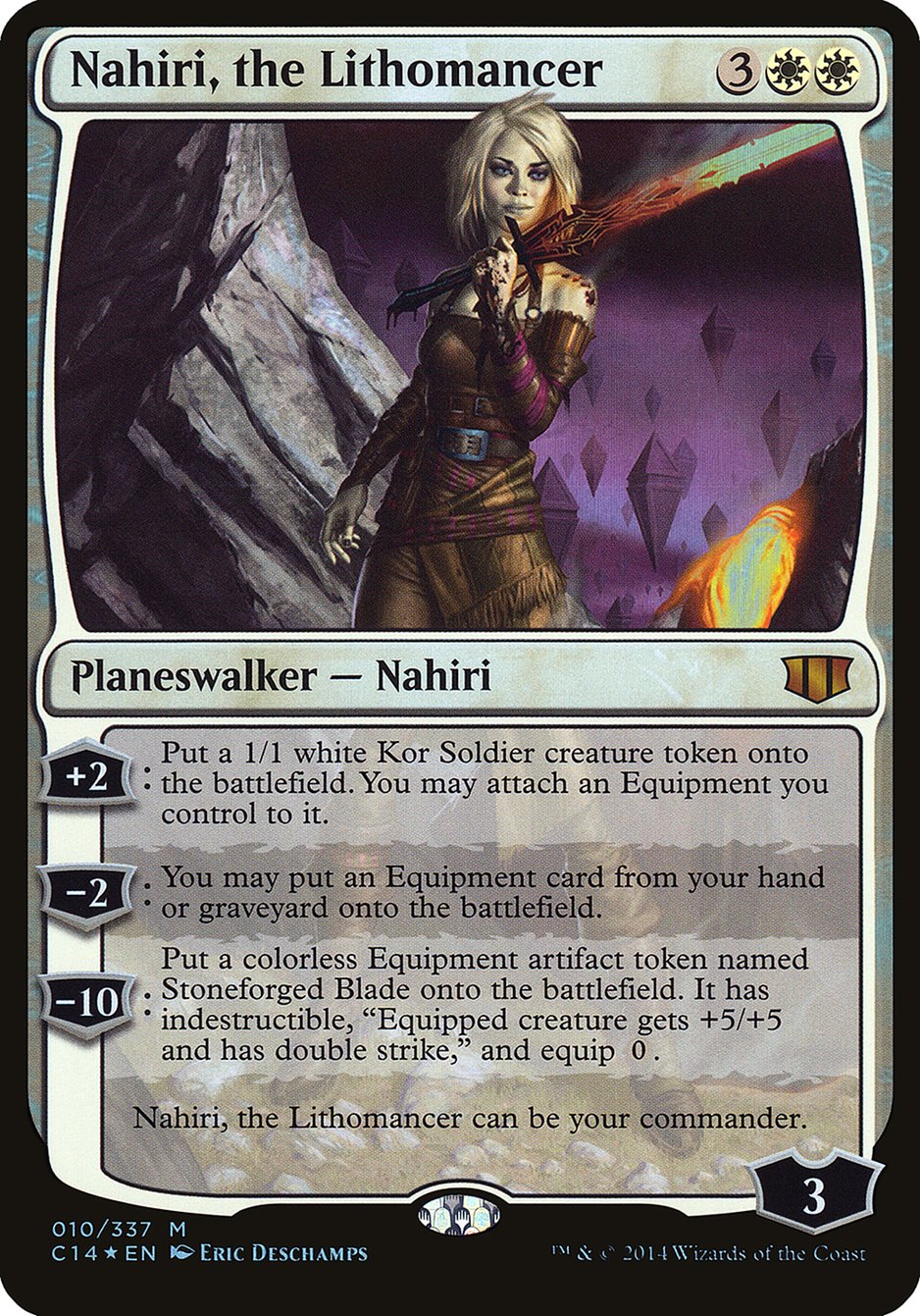 Nahiri, the Lithomancer (Oversized) [Commander 2014 Oversized] | Gate City Games LLC