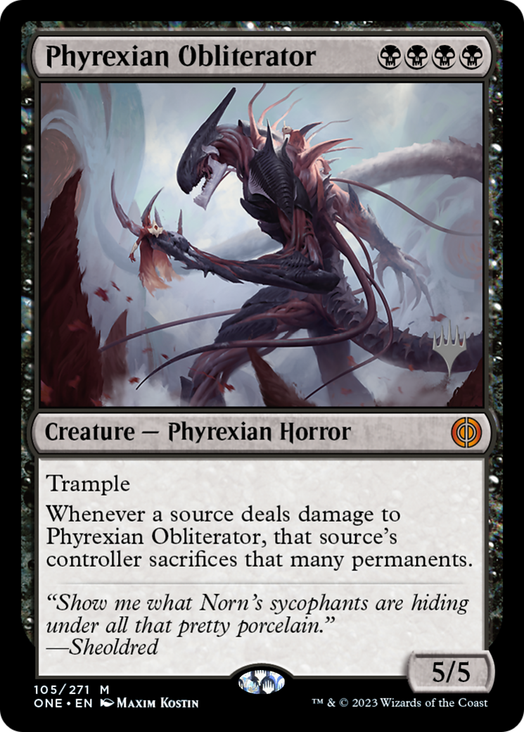 Phyrexian Obliterator (Promo Pack) [Phyrexia: All Will Be One Promos] | Gate City Games LLC