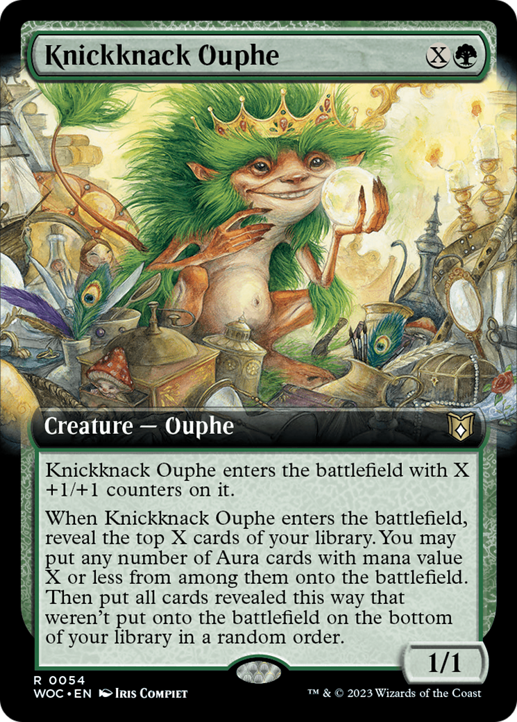 Knickknack Ouphe (Extended Art) [Wilds of Eldraine Commander] | Gate City Games LLC