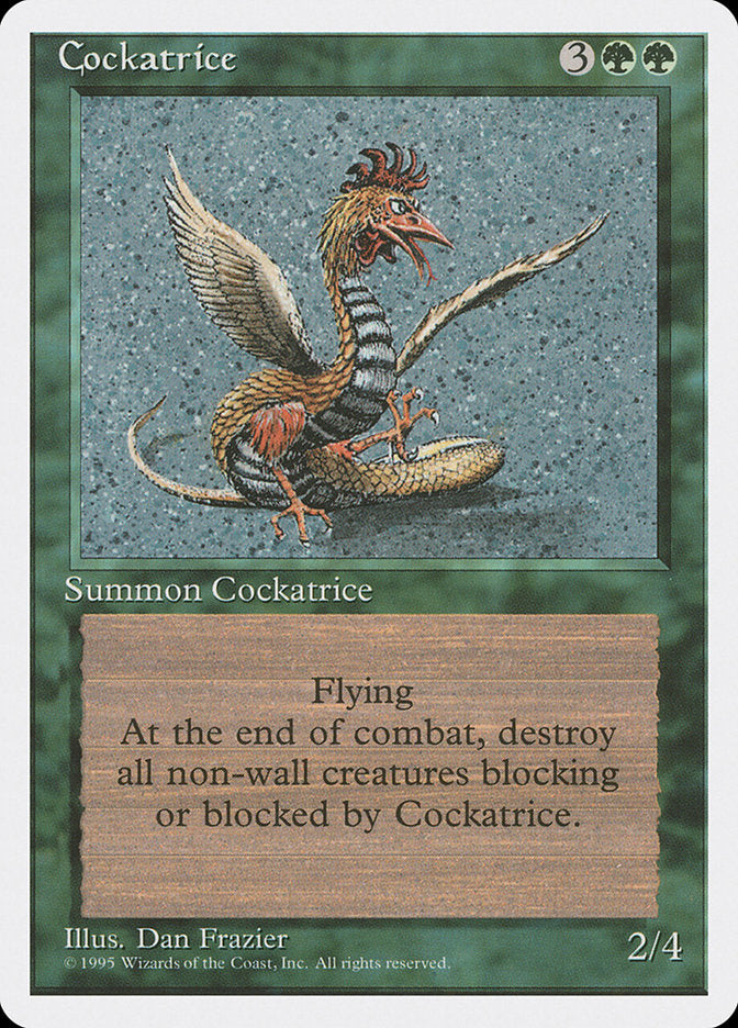 Cockatrice [Fourth Edition] | Gate City Games LLC