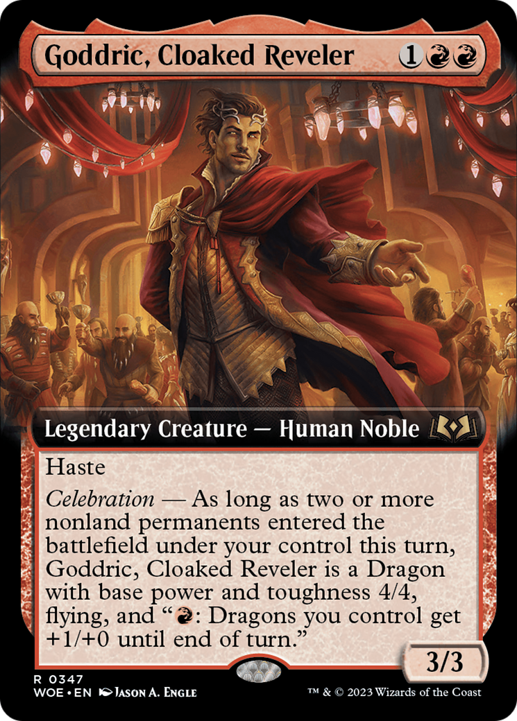 Goddric, Cloaked Reveler (Extended Art) [Wilds of Eldraine] | Gate City Games LLC