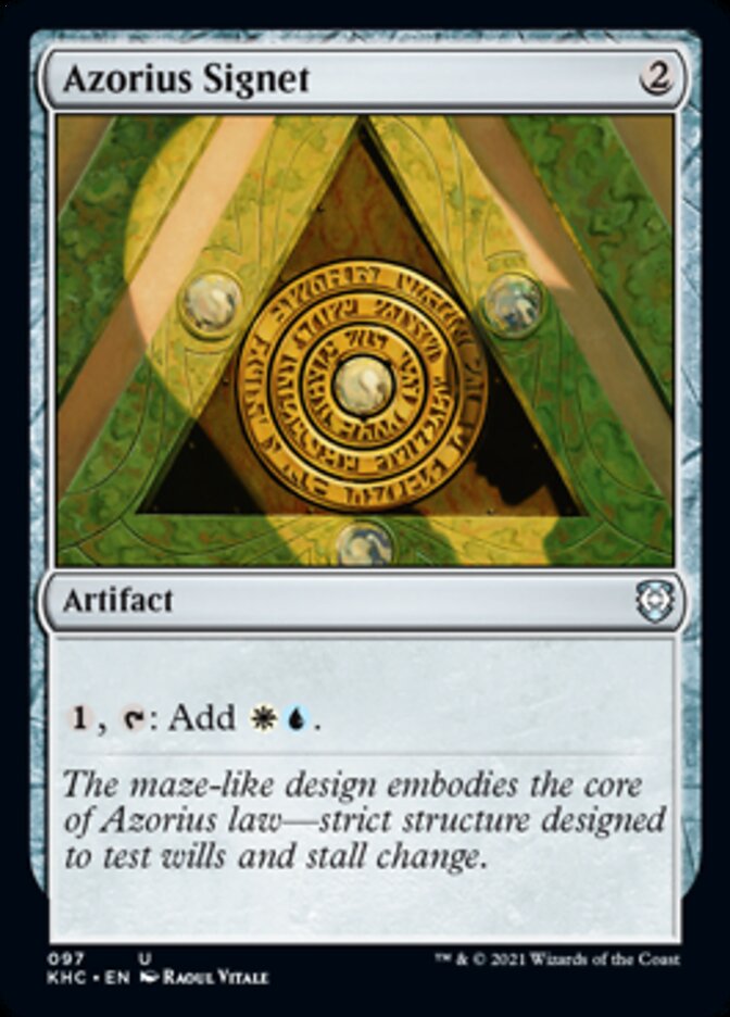 Azorius Signet [Kaldheim Commander] | Gate City Games LLC
