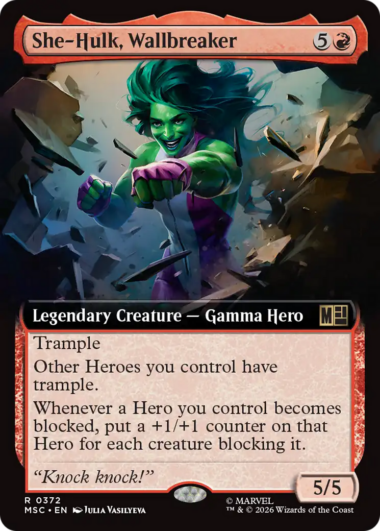She-Hulk, Wallbreaker (Extended Art) [Marvel Super Heroes Commander] | Gate City Games LLC