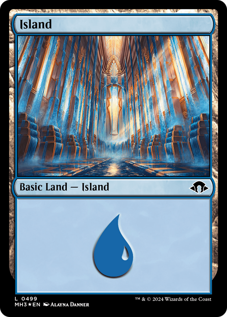 Island (0499) (Ripple Foil) [Modern Horizons 3] | Gate City Games LLC
