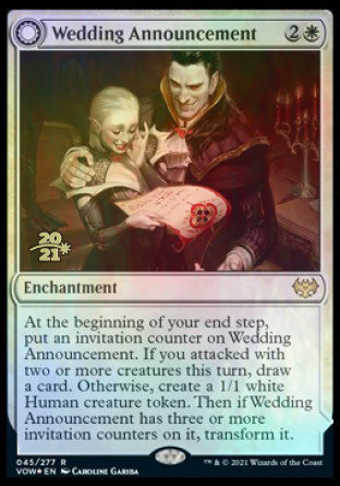 Wedding Announcement // Wedding Festivity [Innistrad: Crimson Vow Prerelease Promos] | Gate City Games LLC