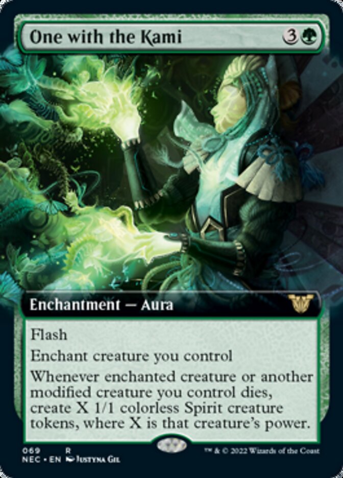 One with the Kami (Extended Art) [Kamigawa: Neon Dynasty Commander] | Gate City Games LLC
