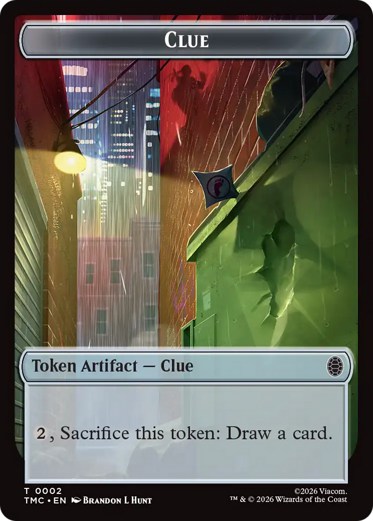 Ooze // Clue Double-Sided Token [Teenage Mutant Ninja Turtles Commander Tokens] | Gate City Games LLC