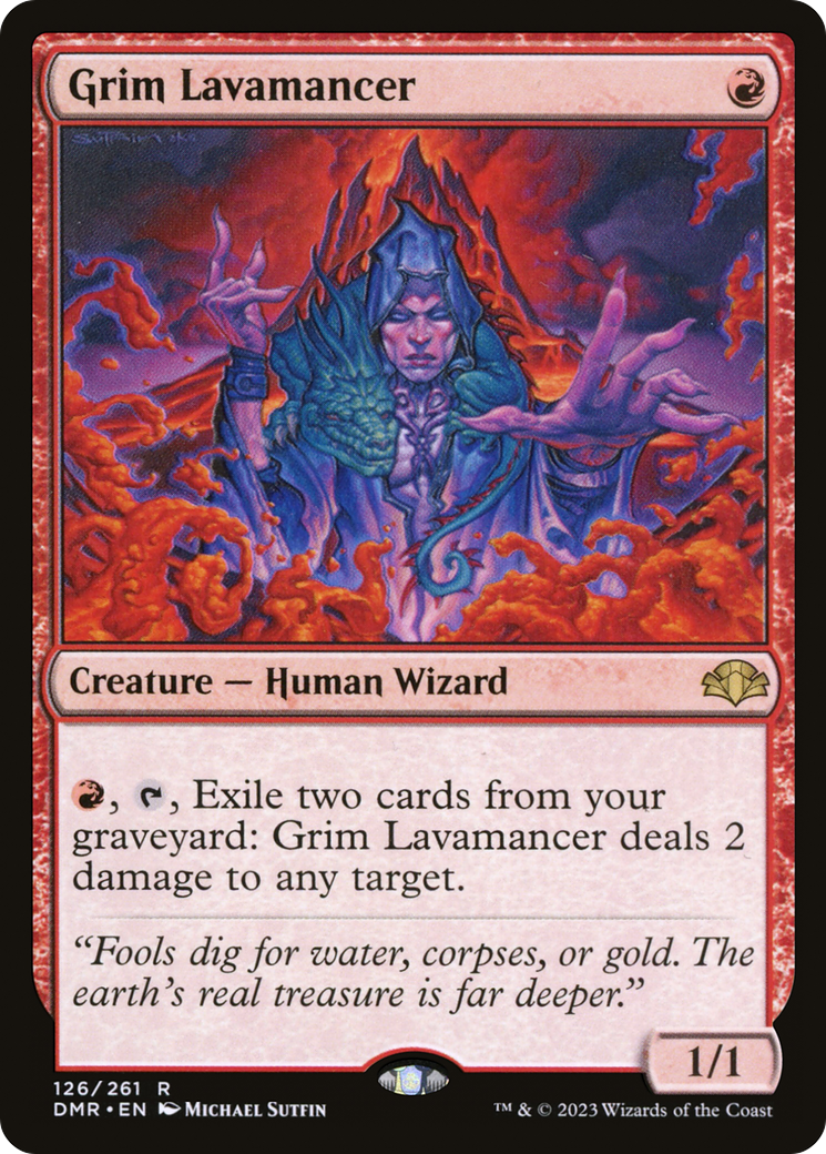 Grim Lavamancer [Dominaria Remastered] | Gate City Games LLC