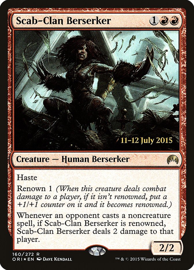 Scab-Clan Berserker [Magic Origins Prerelease Promos] | Gate City Games LLC
