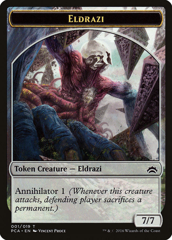 Eldrazi Spawn (003) // Eldrazi Double-Sided Token [Planechase Anthology Tokens] | Gate City Games LLC