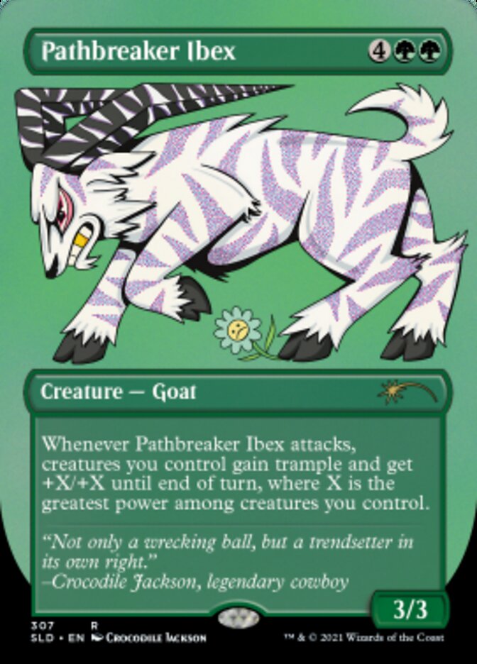 Pathbreaker Ibex (Borderless) (Foil Etched) [Secret Lair Drop Series] | Gate City Games LLC