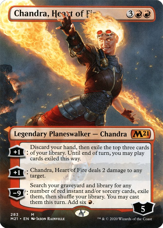 Chandra, Heart of Fire (Borderless) [Core Set 2021] | Gate City Games LLC
