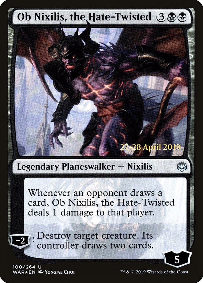 Ob Nixilis, the Hate-Twisted [War of the Spark Prerelease Promos] | Gate City Games LLC