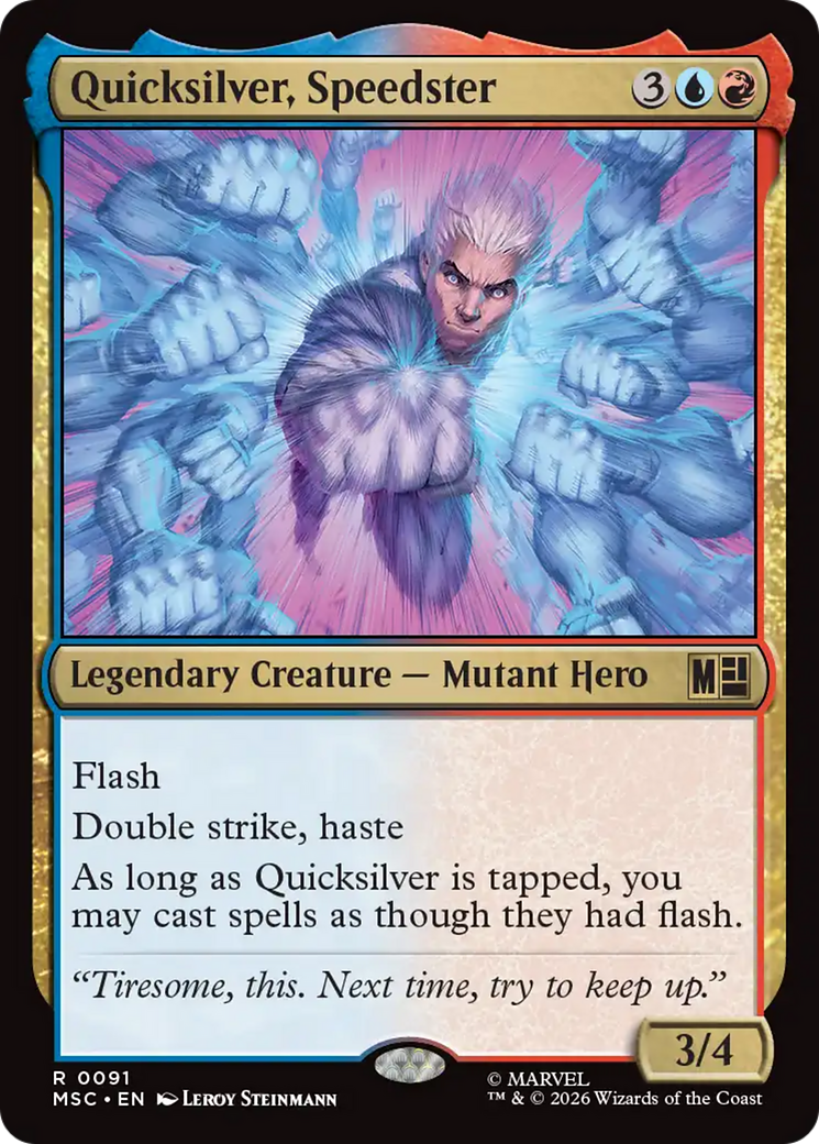 Quicksilver, Speedster (Surge Foil) [Marvel Super Heroes Commander] | Gate City Games LLC