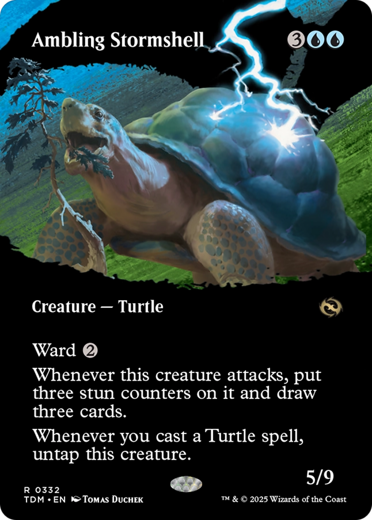 Ambling Stormshell (Borderless) [Tarkir: Dragonstorm] | Gate City Games LLC