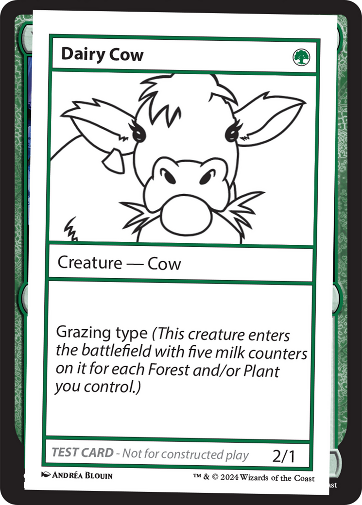 Dairy Cow [Mystery Booster 2 Playtest Cards] | Gate City Games LLC