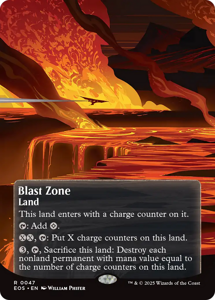 Blast Zone (0047) (Borderless) [Edge of Eternities: Stellar Sights] | Gate City Games LLC