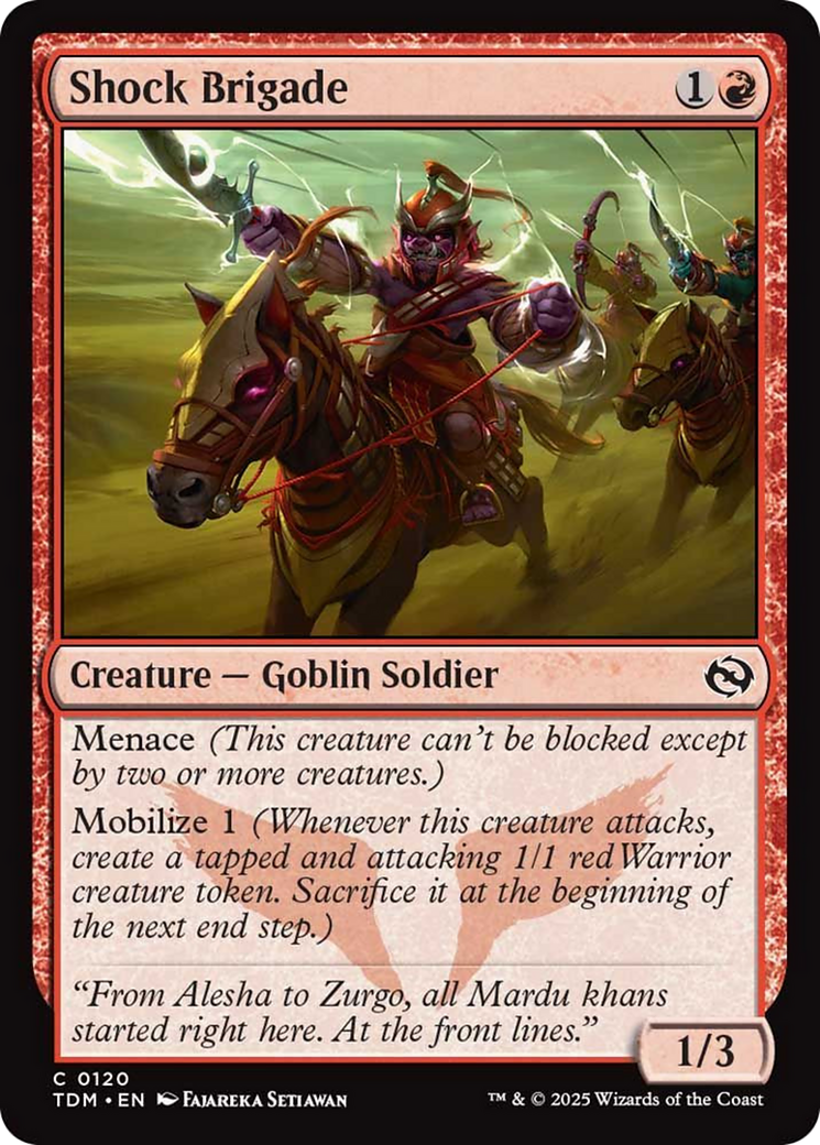 Shock Brigade [Tarkir: Dragonstorm] | Gate City Games LLC