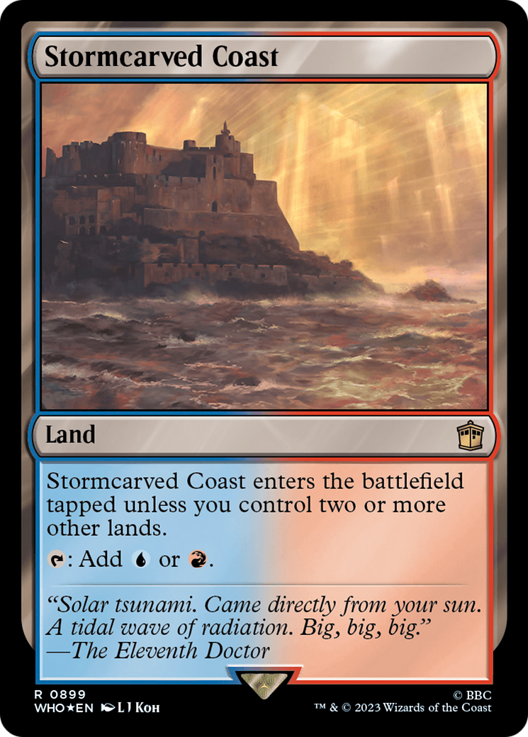 Stormcarved Coast (Surge Foil) [Doctor Who] | Gate City Games LLC