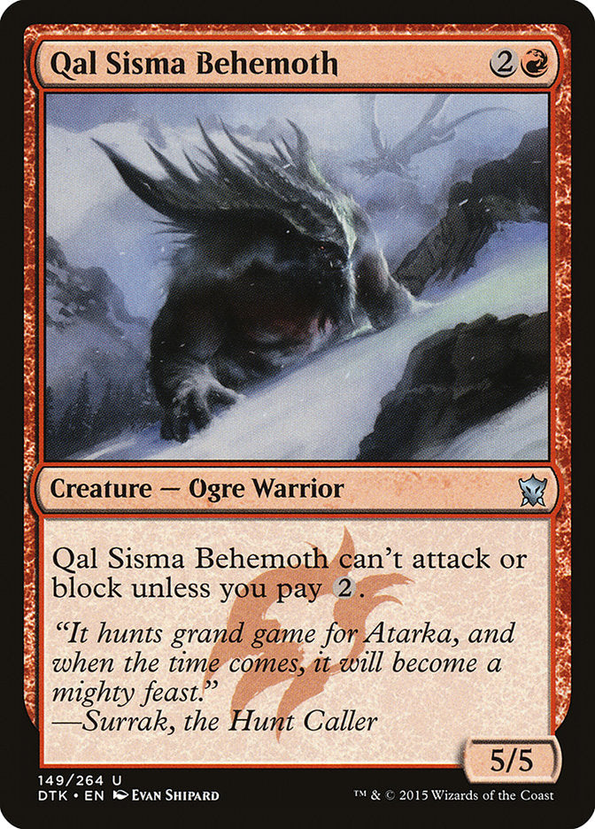 Qal Sisma Behemoth [Dragons of Tarkir] | Gate City Games LLC