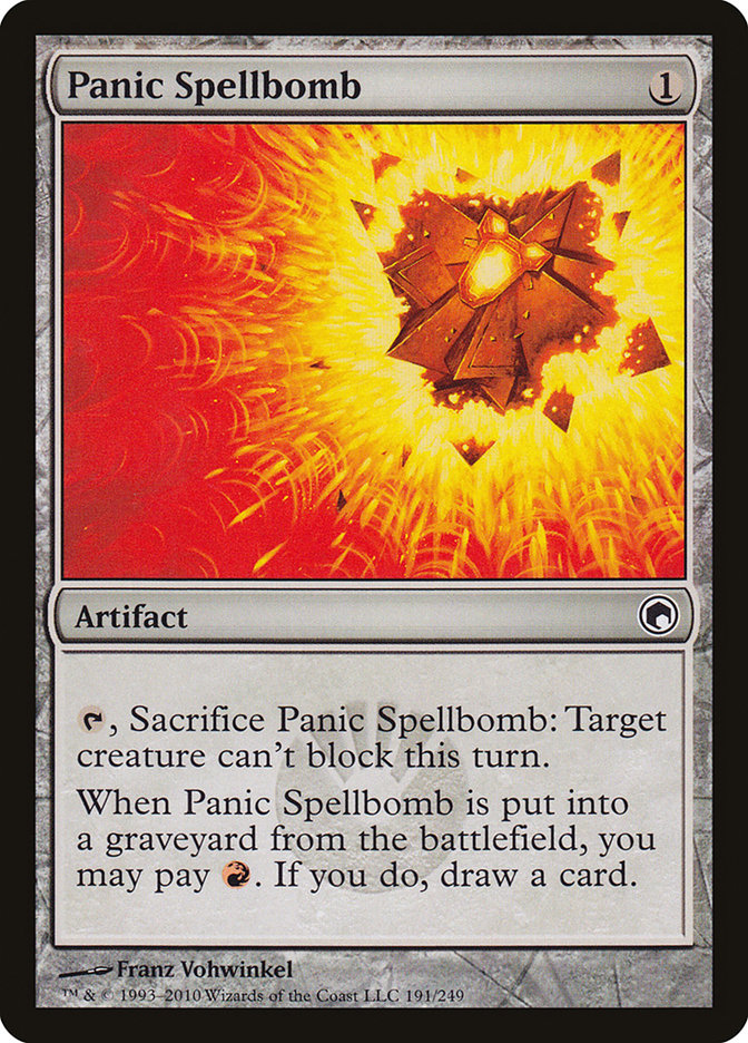 Panic Spellbomb [Scars of Mirrodin] | Gate City Games LLC