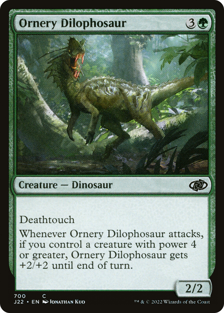 Ornery Dilophosaur [Jumpstart 2022] | Gate City Games LLC