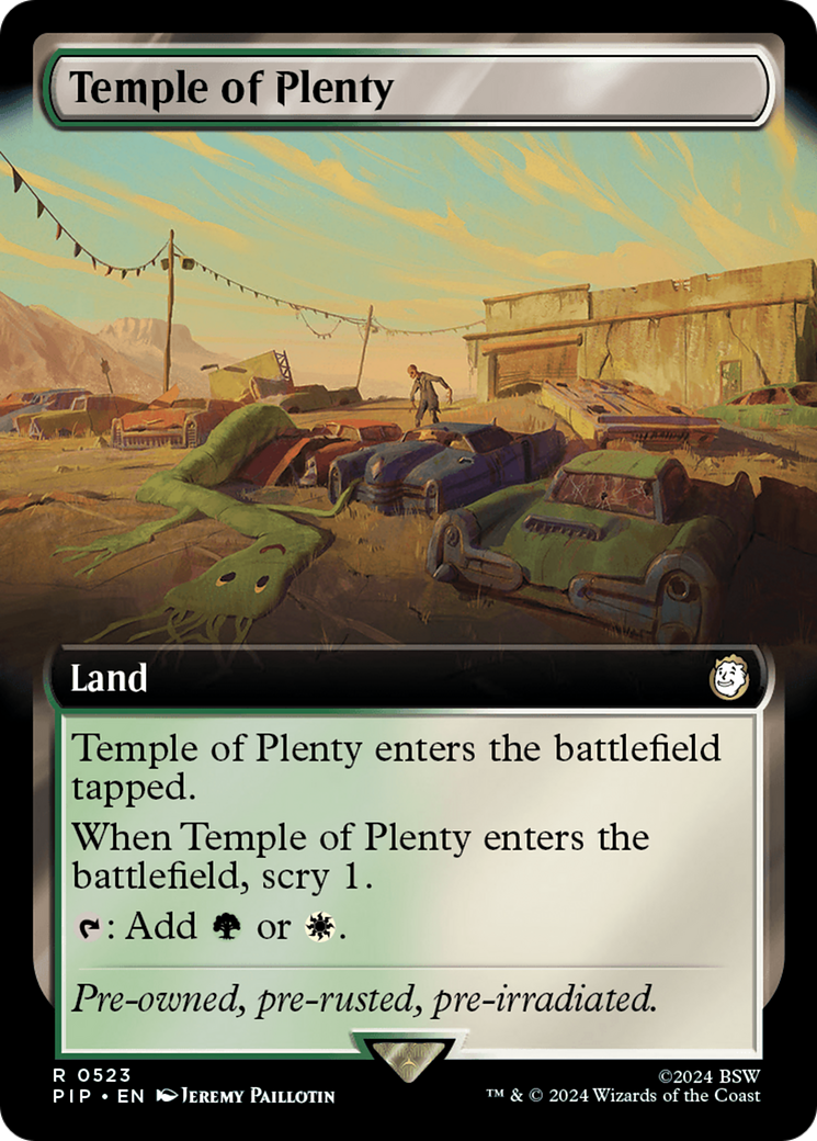 Temple of Plenty (Extended Art) [Fallout] | Gate City Games LLC