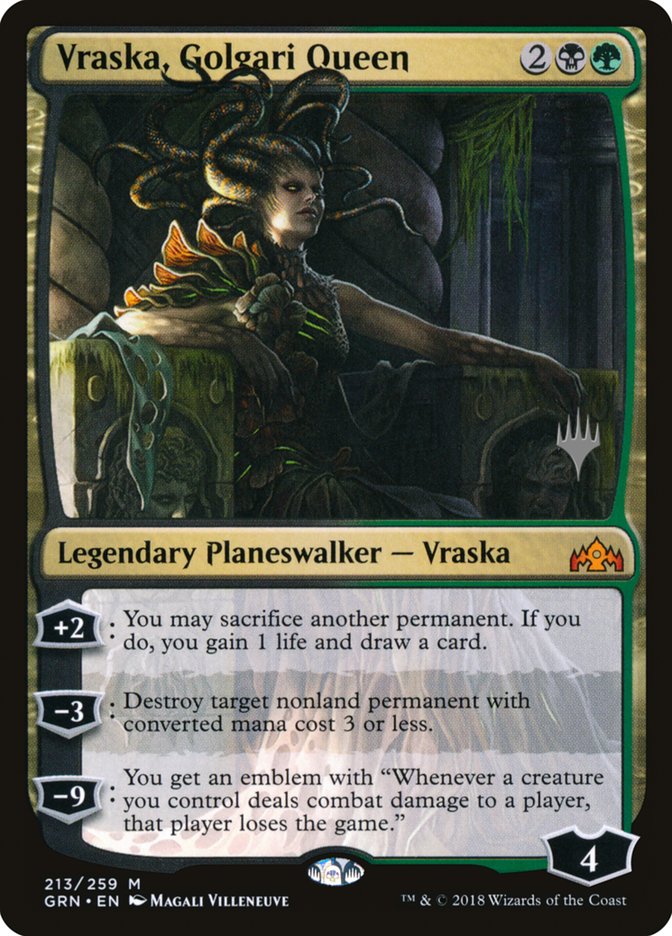 Vraska, Golgari Queen (Promo Pack) [Guilds of Ravnica Promos] | Gate City Games LLC