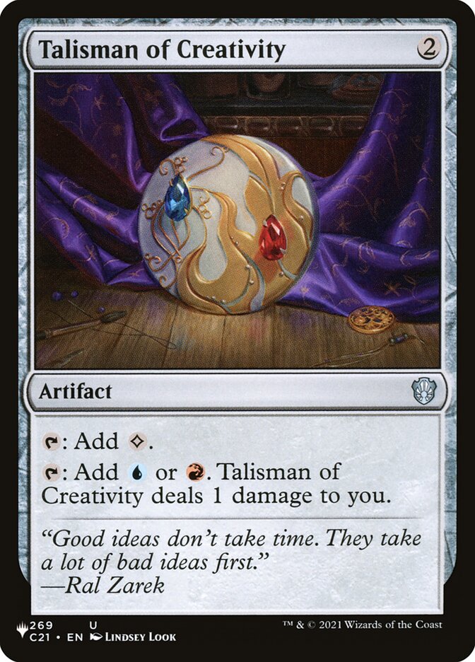 Talisman of Creativity [Secret Lair: Heads I Win, Tails You Lose] | Gate City Games LLC