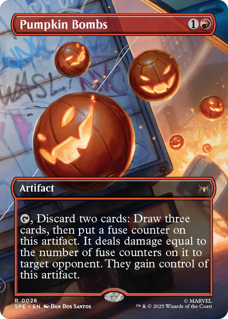Pumpkin Bombs (Borderless) [Marvel's Spider-Man: Eternal-Legal] | Gate City Games LLC