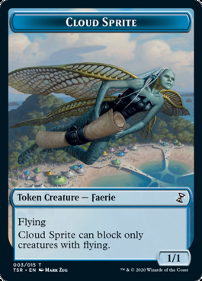Cloud Sprite Token [Time Spiral Remastered Tokens] | Gate City Games LLC