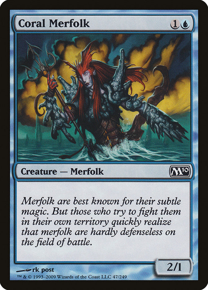 Coral Merfolk [Magic 2010] | Gate City Games LLC
