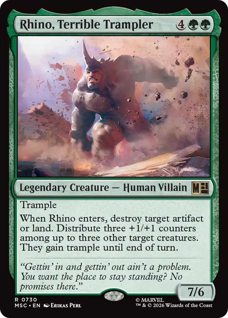 Rhino, Terrible Trampler [Marvel Super Heroes Commander] | Gate City Games LLC