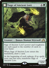 Sage of Ancient Lore // Werewolf of Ancient Hunger [Shadows over Innistrad] | Gate City Games LLC