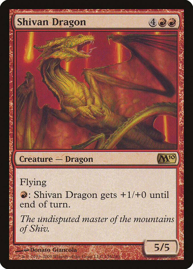Shivan Dragon [Magic 2010] | Gate City Games LLC