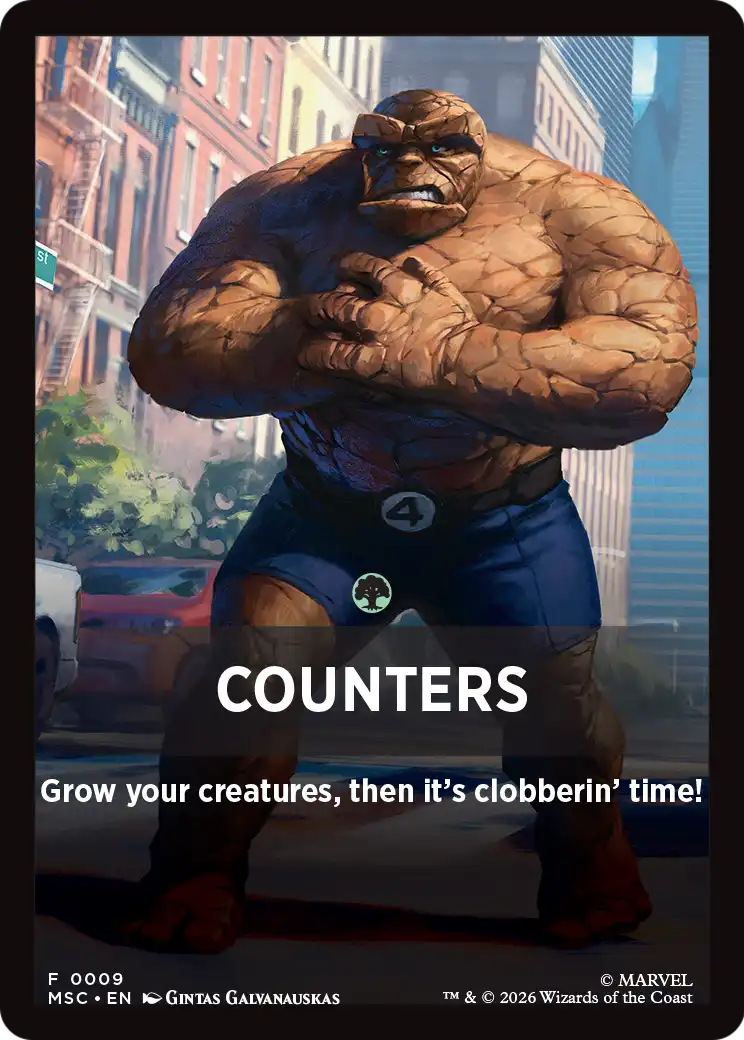 Counters Theme Card [Marvel Super Heroes Commander] | Gate City Games LLC