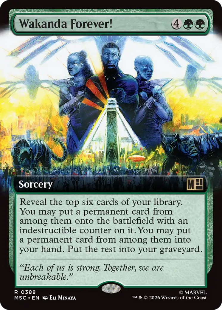 Wakanda Forever! (Extended Art) [Marvel Super Heroes Commander] | Gate City Games LLC