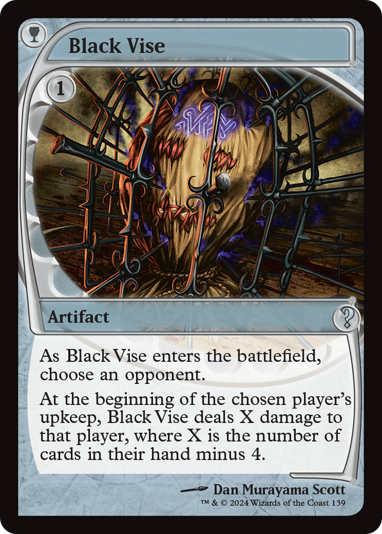 Black Vise (Future Sight) [Mystery Booster 2] | Gate City Games LLC