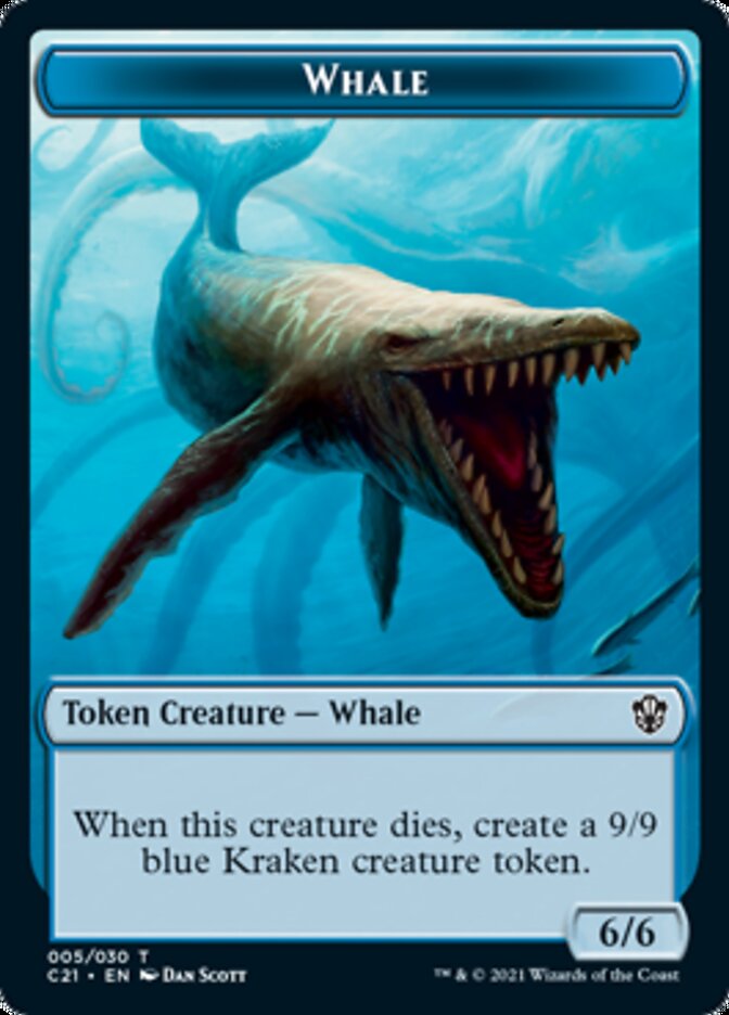 Beast (010) // Whale Double-Sided Token [Commander 2021 Tokens] | Gate City Games LLC