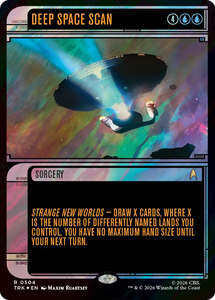 Deep Space Scan (Showcase) (Surge Foil) [Star Trek] | Gate City Games LLC