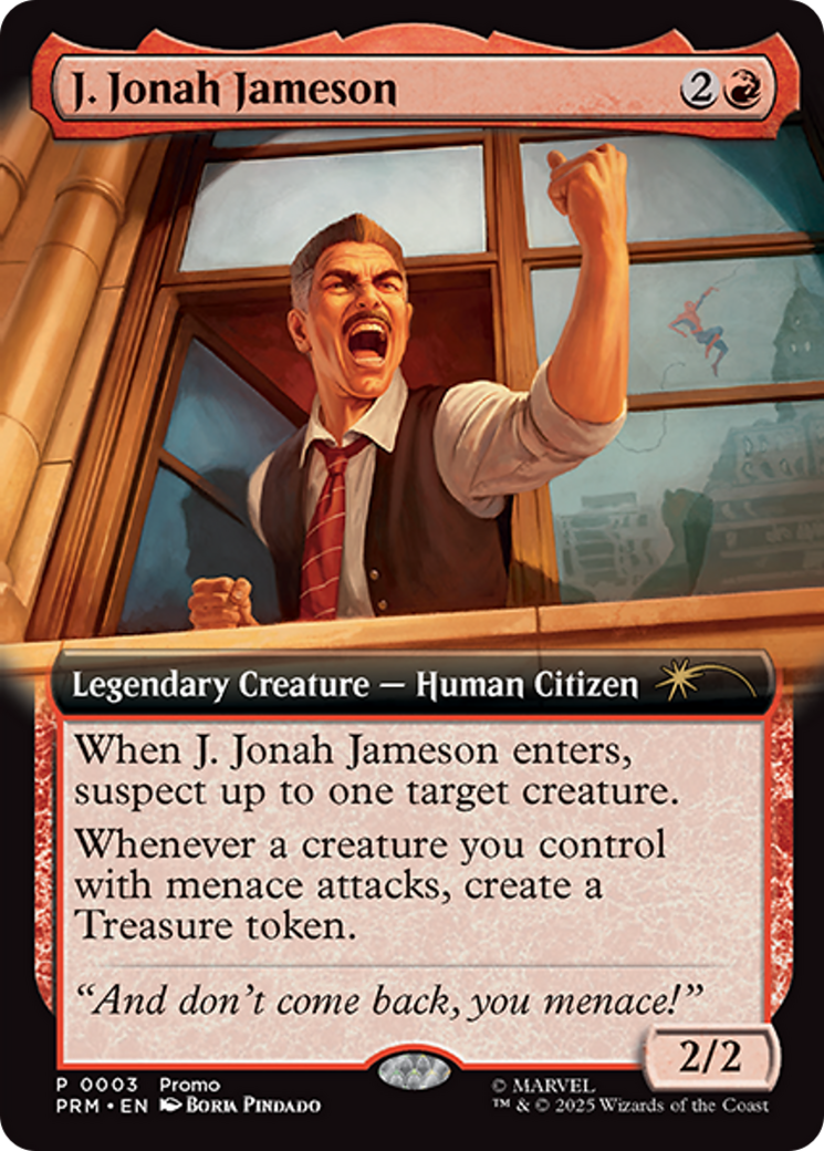 J. Jonah Jameson (Extended Art) [Marvel's Spider-Man Promos] | Gate City Games LLC