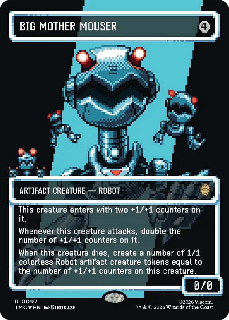 Big Mother Mouser (Borderless) (Surge Foil) [Teenage Mutant Ninja Turtles Commander] | Gate City Games LLC