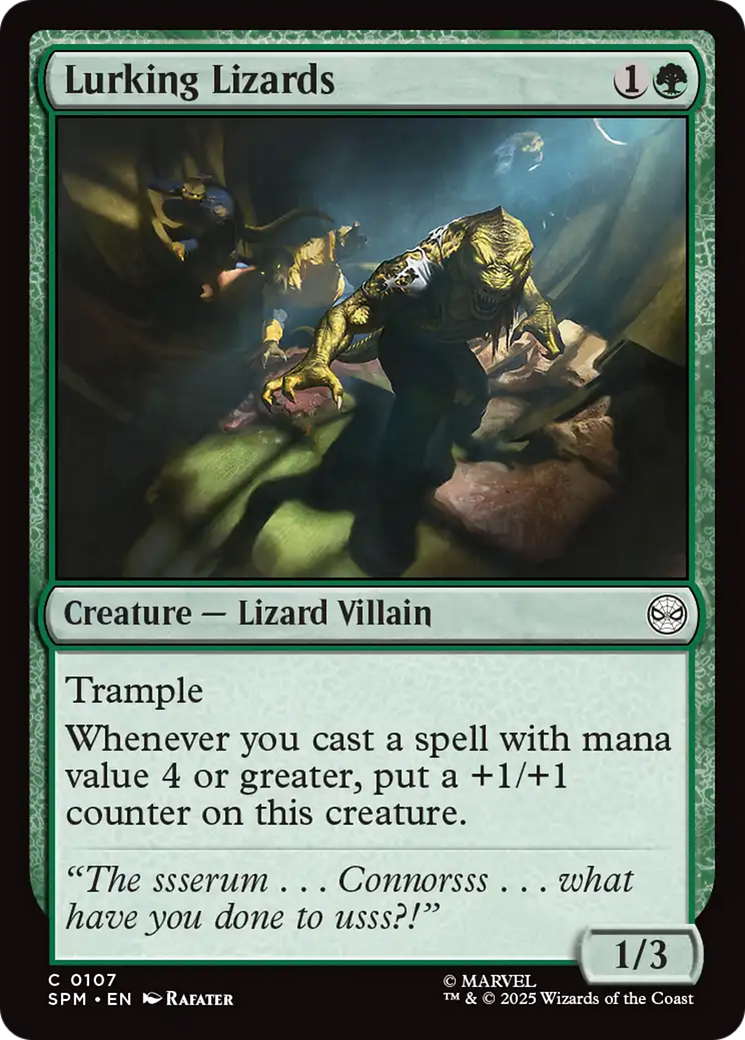 Lurking Lizards [Marvel's Spider-Man] | Gate City Games LLC