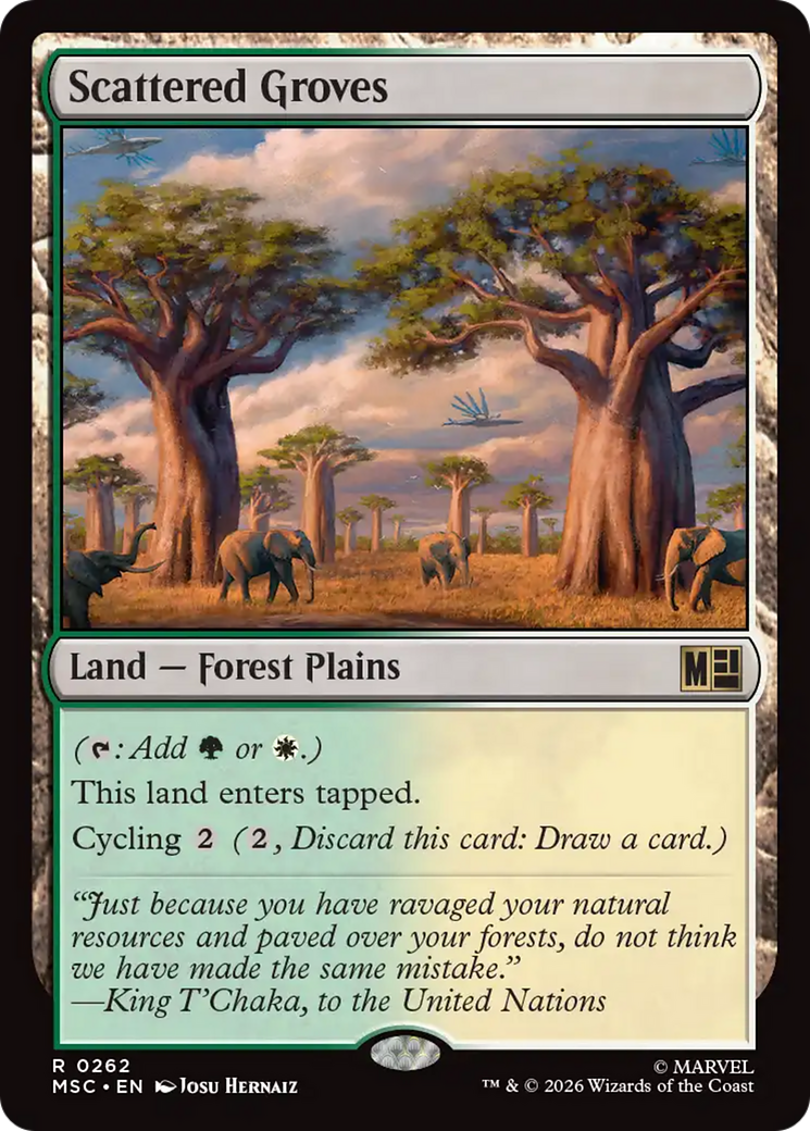 Scattered Groves [Marvel Super Heroes Commander] | Gate City Games LLC