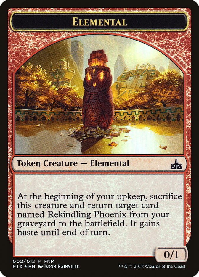 City's Blessing // Elemental Double-Sided Token [Friday Night Magic 2018] | Gate City Games LLC